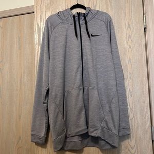 Nike gray zip up Jacket